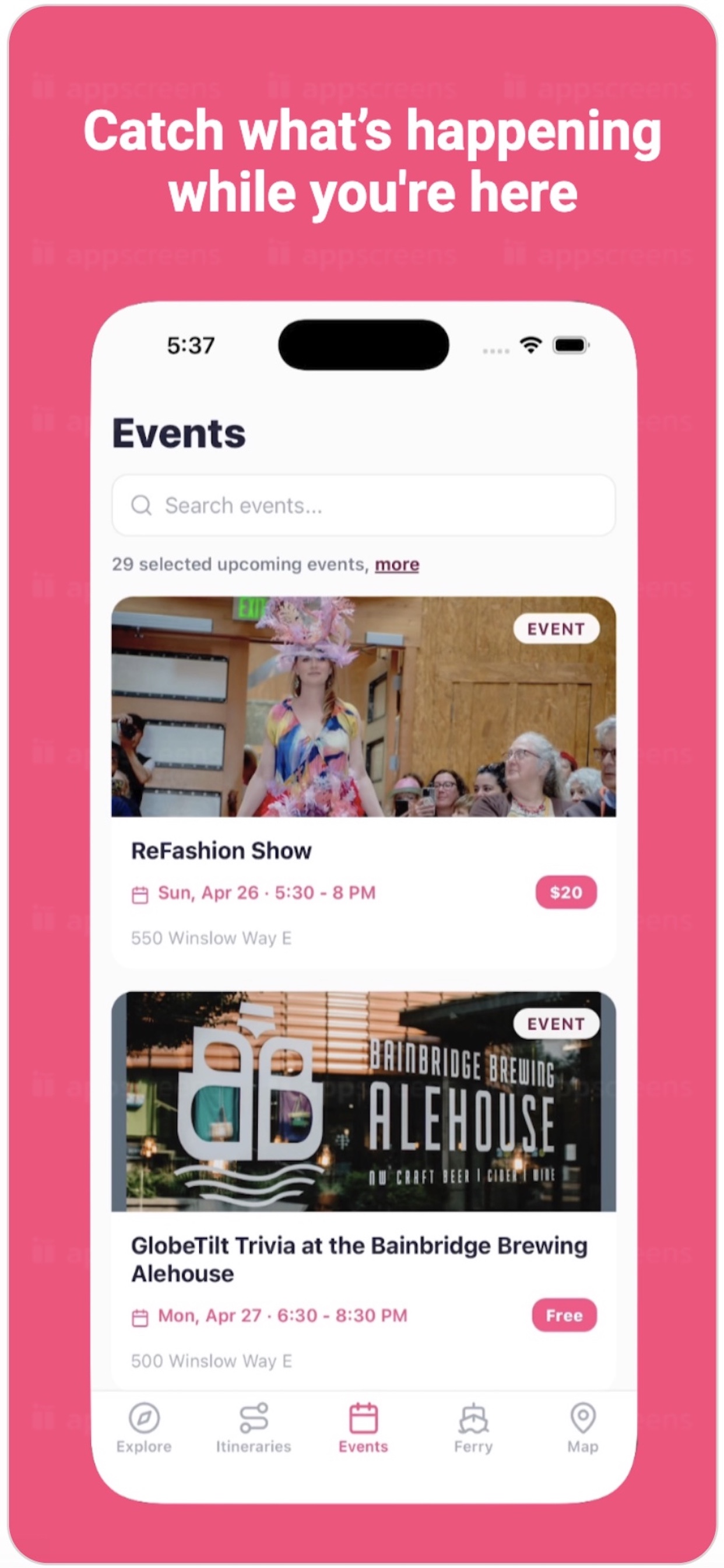 Explore Bainbridge app screenshot 3